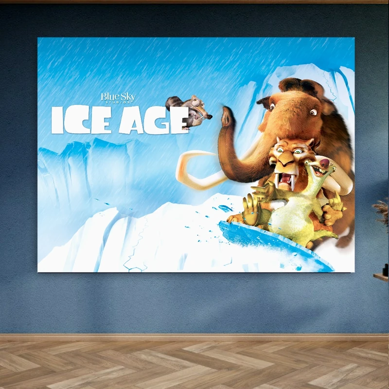 پوستر پارچه ای طرح مخمل انیمیشن مدل عصر یخبندان کد FP1056699