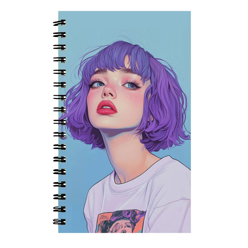 دفتر نت موسیقی 40 برگ طرح دختر فانتزی کد 10021