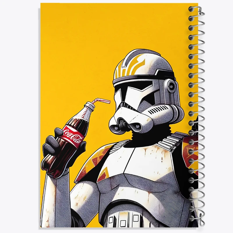 دفتر مشق 100 برگ خندالو طرح جنگ ستارگان (Star Wars) کد F7429