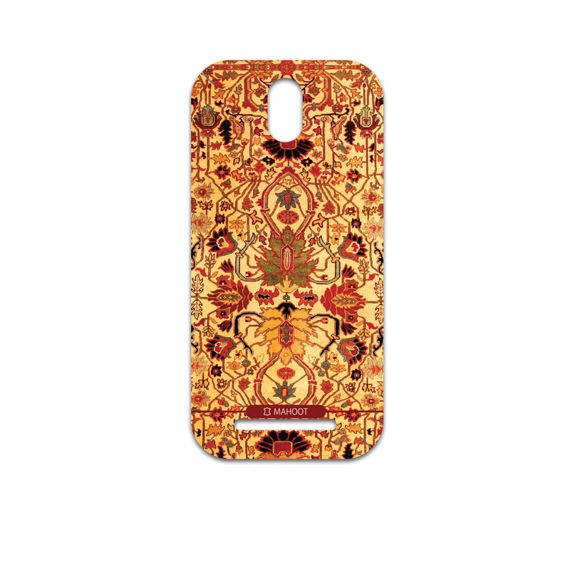 برچسب پوششی ماهوت مدل Persian-Carpet-Yellow مناسب برای گوشی موبایل اچ تی سی Desire 500