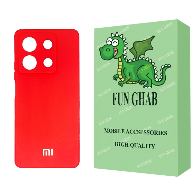 کاور فان قاب مدل سیلیکونی مناسب برای گوشی موبایل شیائومی Redmi Note 13 Pro 4G
