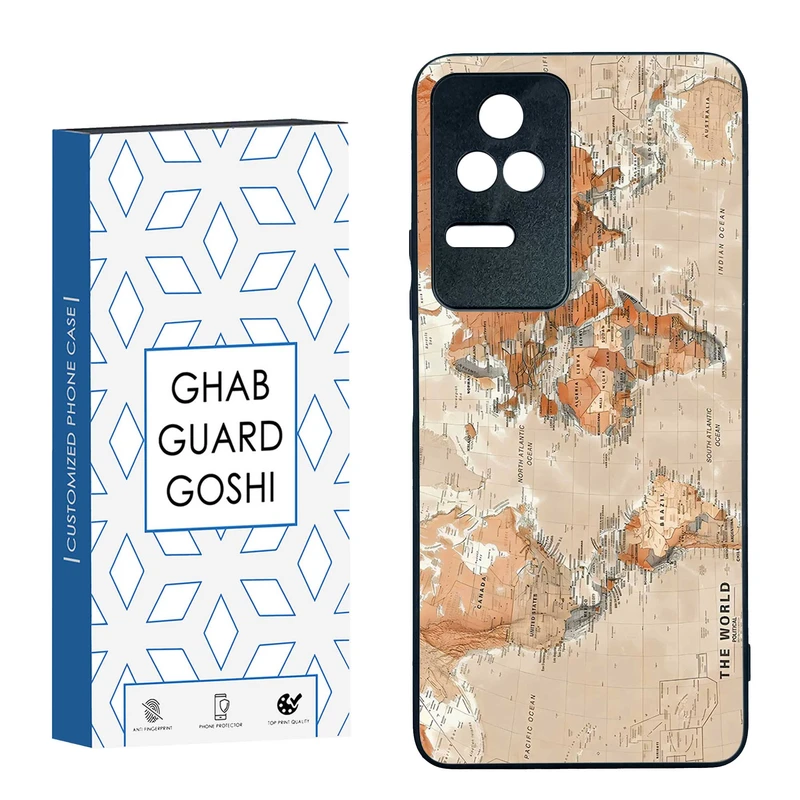 کاور قاب گارد گوشی طرح نقشه کد TPU-081 مناسب برای گوشی موبایل شیائومی  Redmi K40S / Poco F4 5G