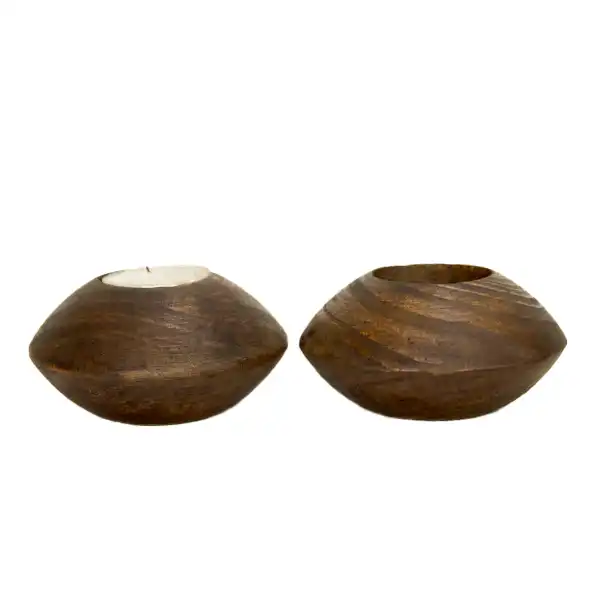 جاشمعی چوبی مدل F4 یک مجموعه 2 عددی