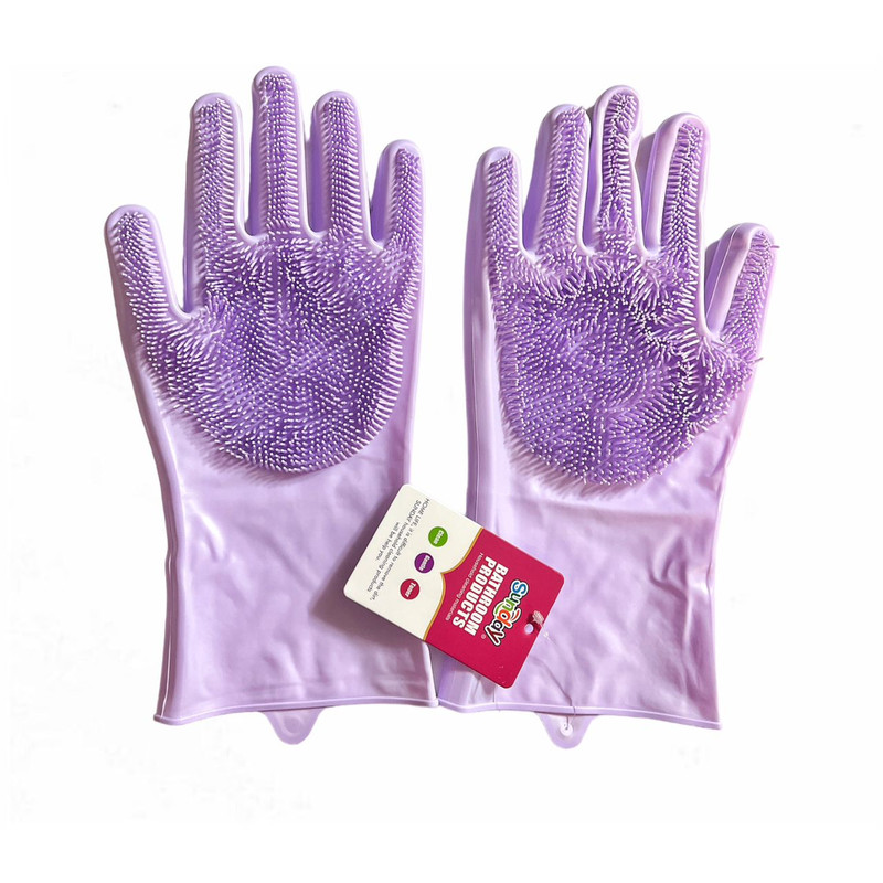 دستکش نظافت سان دی مدل سیلیکونی پرزدار کد 260