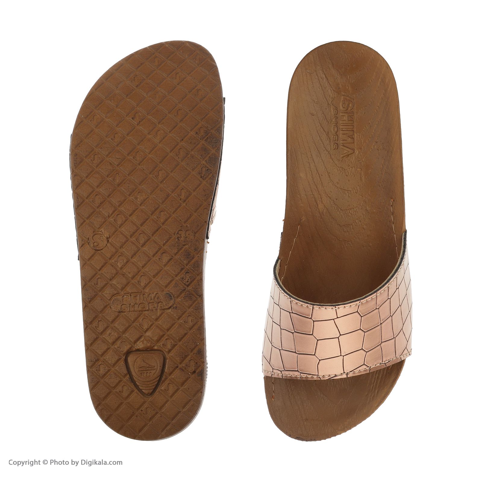 دمپایی زنانه کفش شیما مدل Parmida-Copper -  - 7