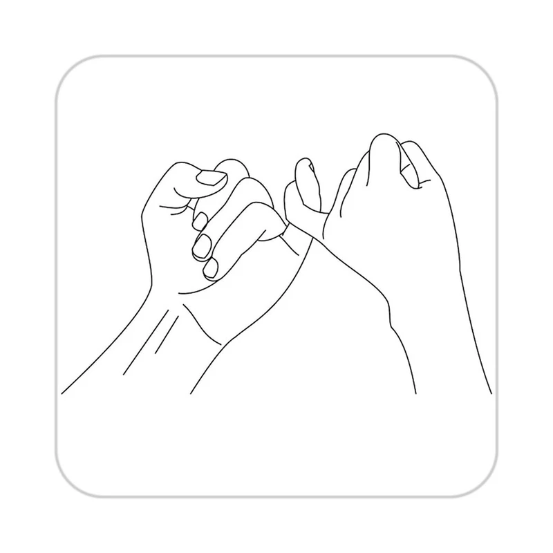 زیر لیوانی کاکتی طرح عاشقانه مدل mp38785