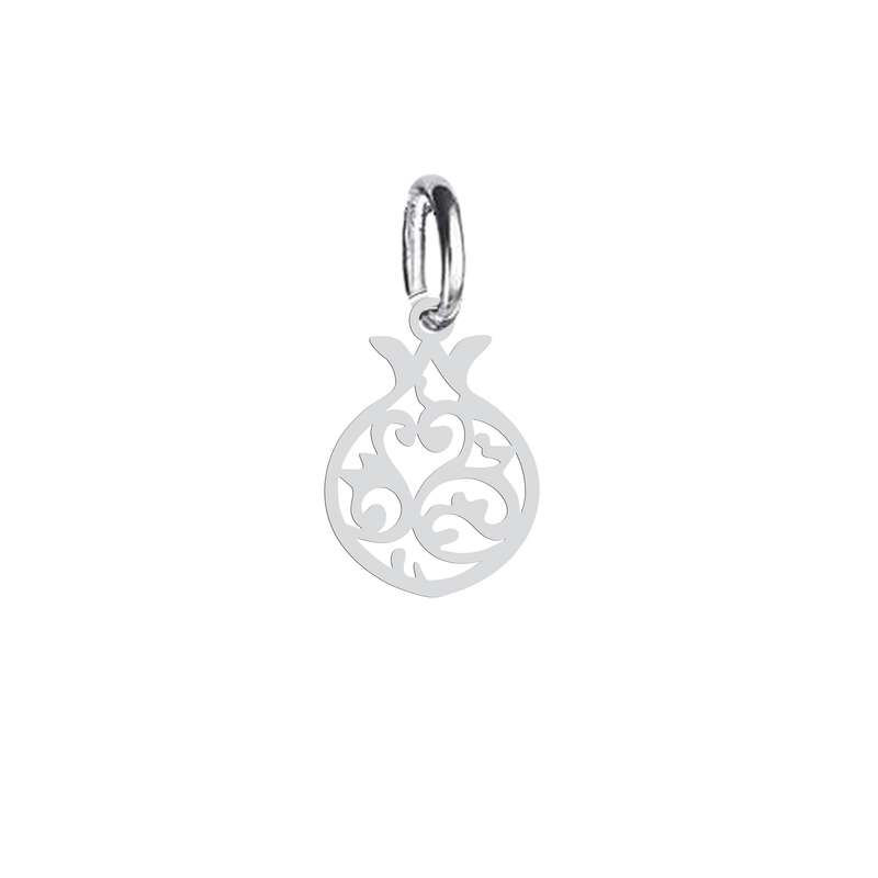 آویز گردنبند نقره هایکا طرح انار مدل n.ha-886