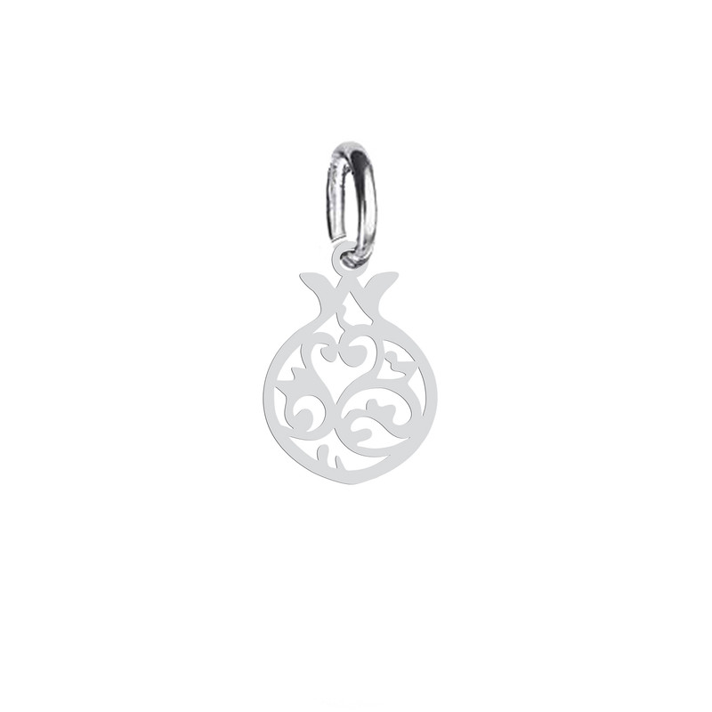 آویز گردنبند نقره هایکا طرح انار مدل n.ha-886