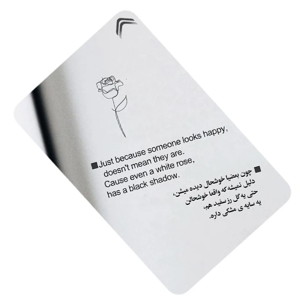 استیکر کارت طرح عکس نوشته مدل CAC520-K-G1-158