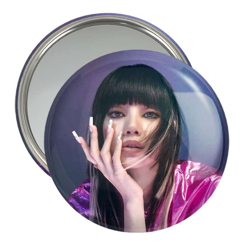 آینه جیبی خندالو مدل لیسا بلک پینک Black Pink  کد 14278