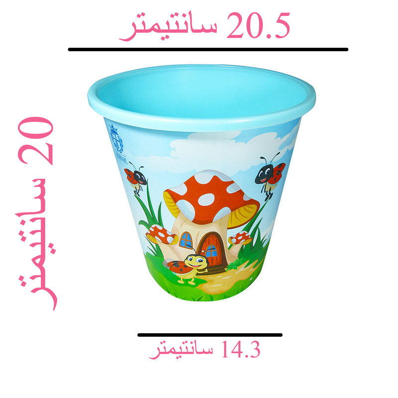 سطل زباله اتاق کودک مدل کفشدوزک کد 13