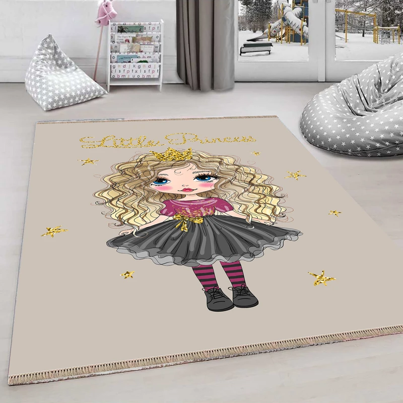 عکس شماره 3 : فرش ماشینی مدل ترمزدار کد 312 طرح اتاق کودک