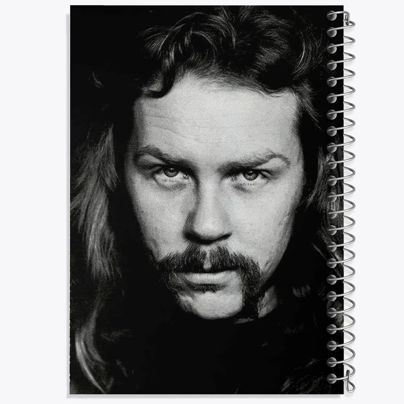 دفتر مشق 50 برگ خندالو مدل جیمز هتفیلد گروه موسیقی متالیکا Metallica کد 3256