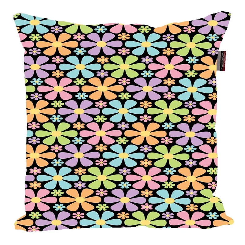 کوسن پاد آفرین مدل فانتزی طرح گل رنگی کد 02273