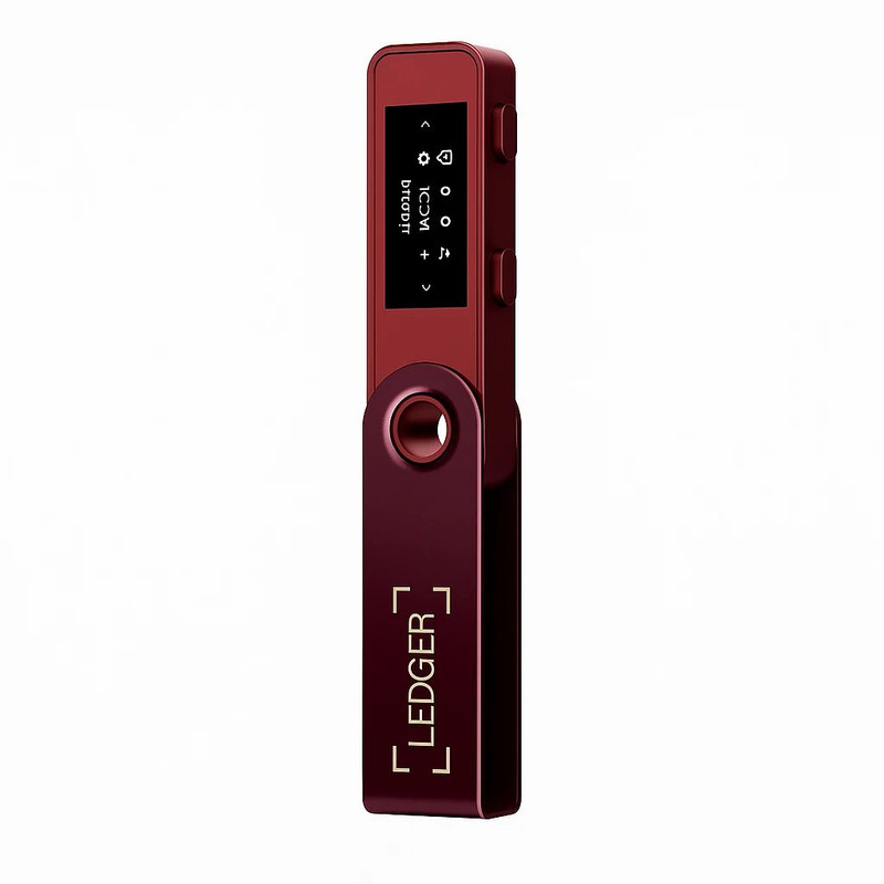 کیف پول سخت افزاری لجر مدل نانو اس پلاس طرح Crimson Magenta