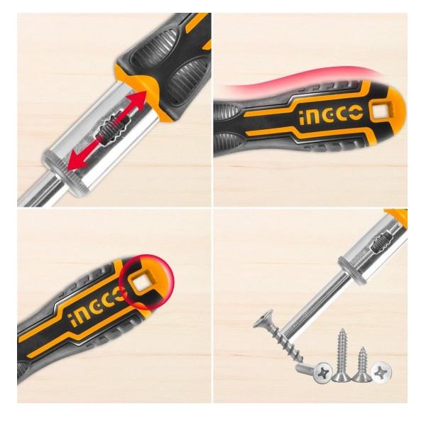 پیچ گوشتی و بکس جغجغه ای اینکو مدل HKSDB-0248 مجموعه 24 عددی پیچ گوشتی و بکس جغجغه ای اینکو مدل HKSDB-0248 مجموعه 24 عددی