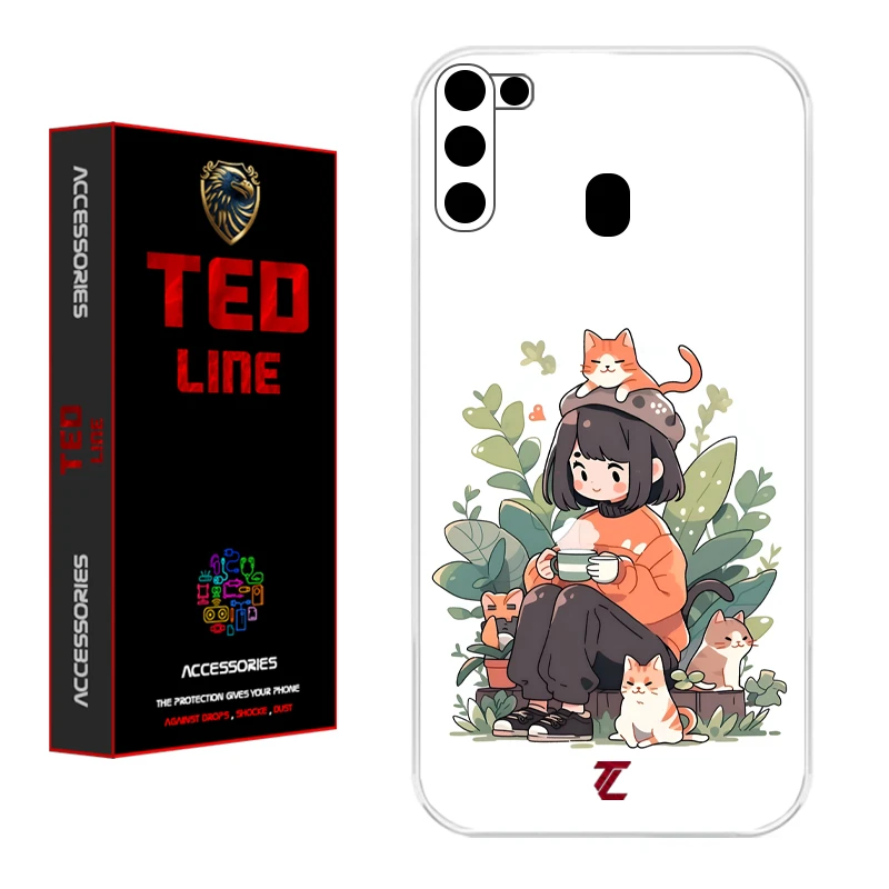 کاور تدلاین طرح گربه کد 1181 مناسب برای گوشی موبایل سامسونگ Galaxy A11