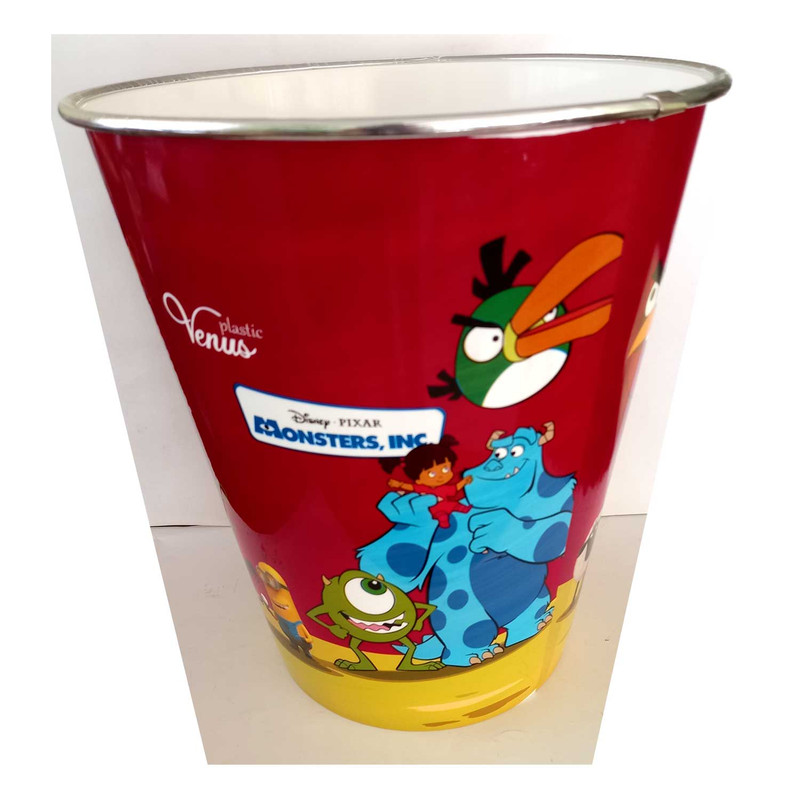 سطل زباله اتاق کودک مدل باب اسفنجی و انگری برد کد 874