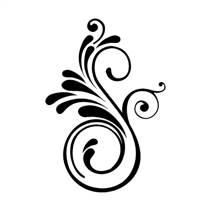 شابلون باتیس آرت طرح گل و بوته کد 50-459