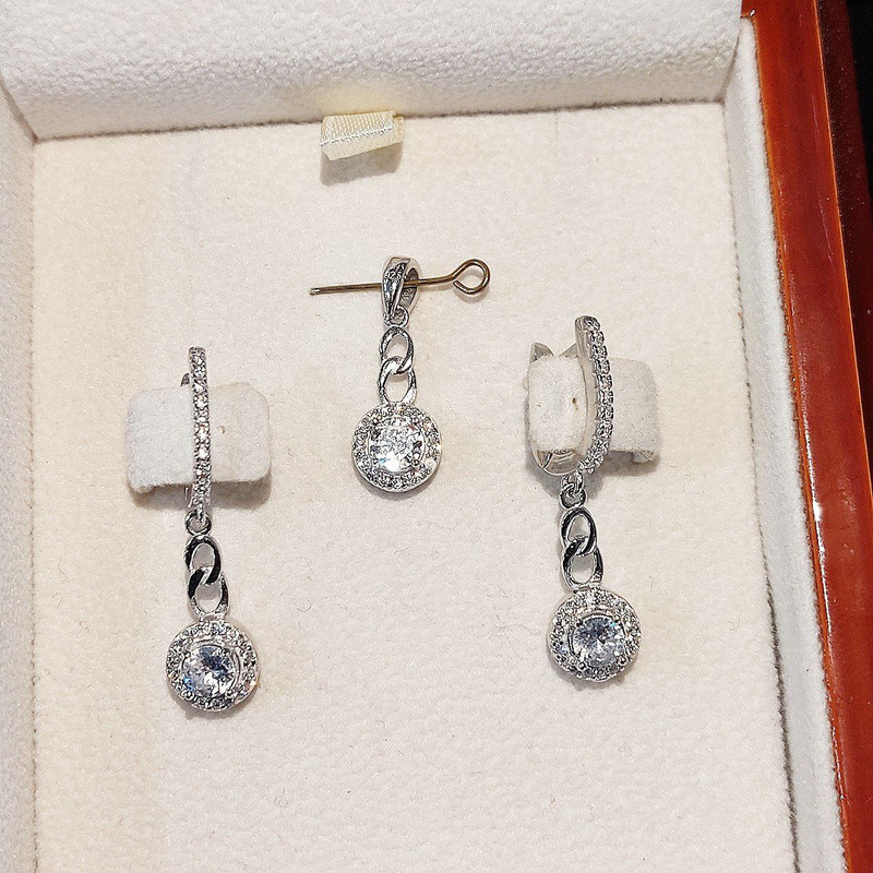 نیم ست نقره زنانه جی تی ای مدل جی نایس