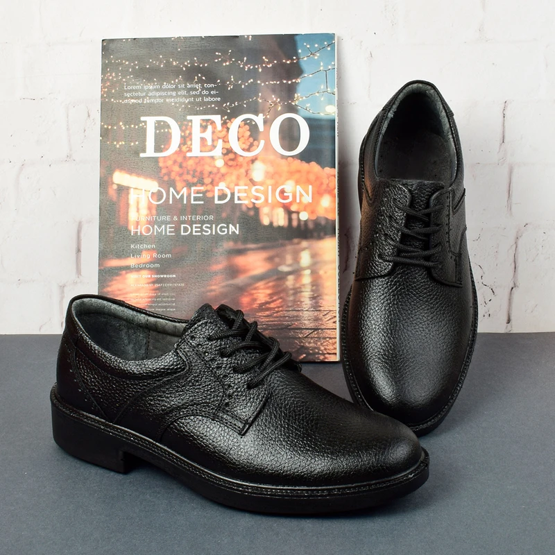 عکس شماره 2 : کفش رسمی مردانه مدل چرم طبیعی کلاسیکو bk.1918