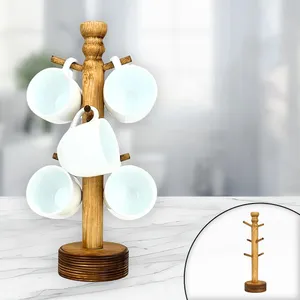 استند لیوان مدل چوبی کد JL02