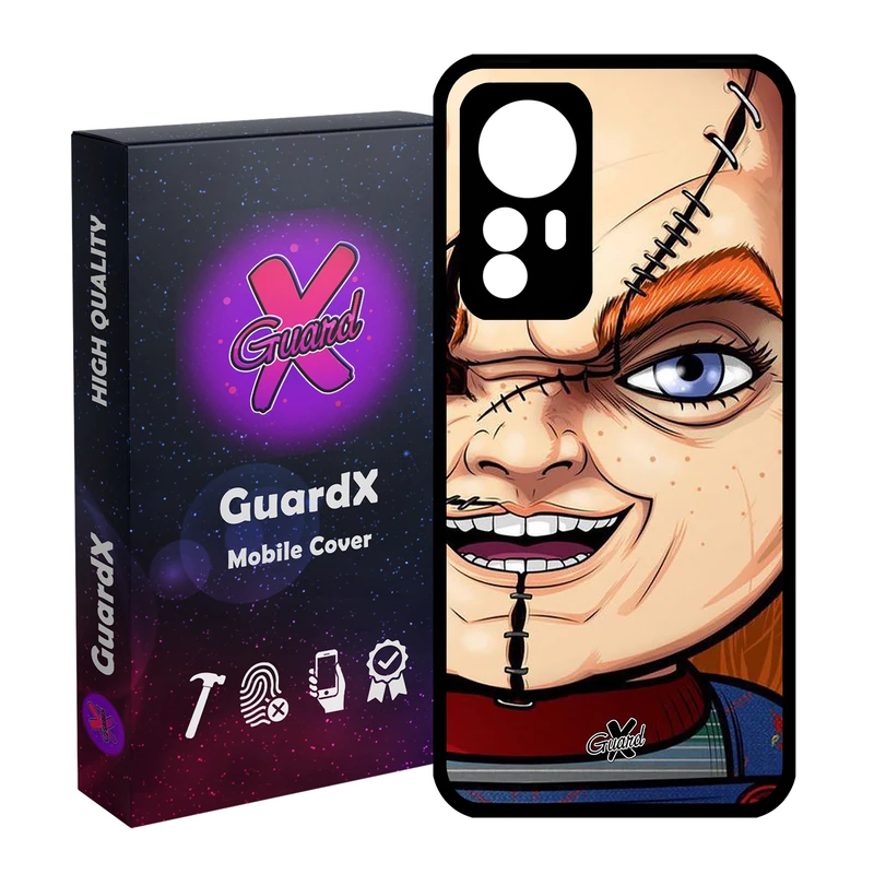 کاور گارد ایکس طرح چاکی مدل Glass10441 مناسب برای گوشی موبایل شیائومی Redmi Note 12S