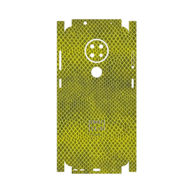 برچسب پوششی ماهوت مدل Yellow Snake Skin-FullSkin مناسب برای گوشی موبایل نوکیا 7.2