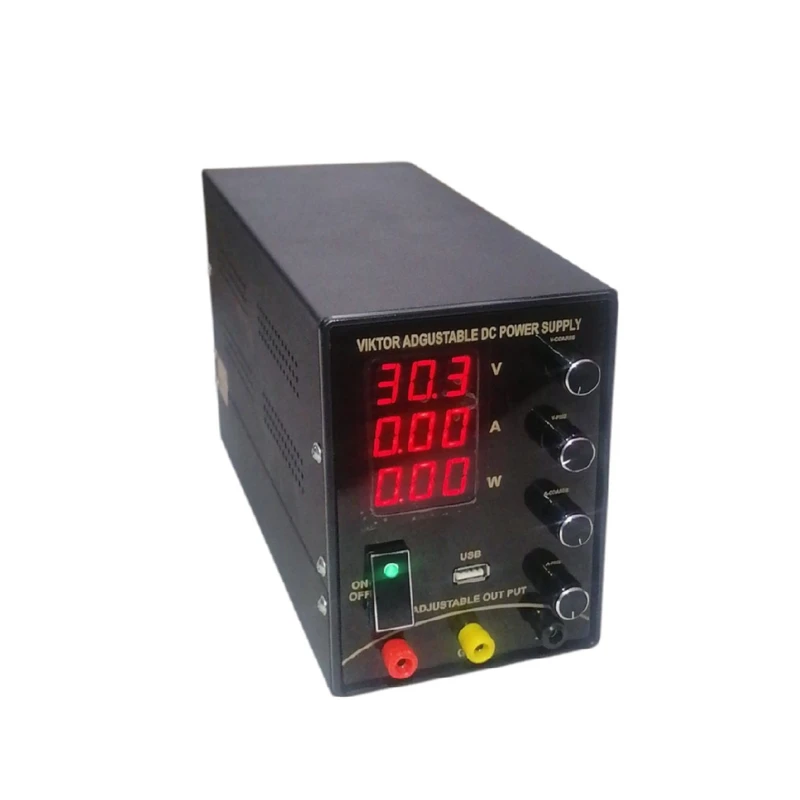منبع تغذیه 30 ولت 10 آمپر ویکتور مدل STX-3010 