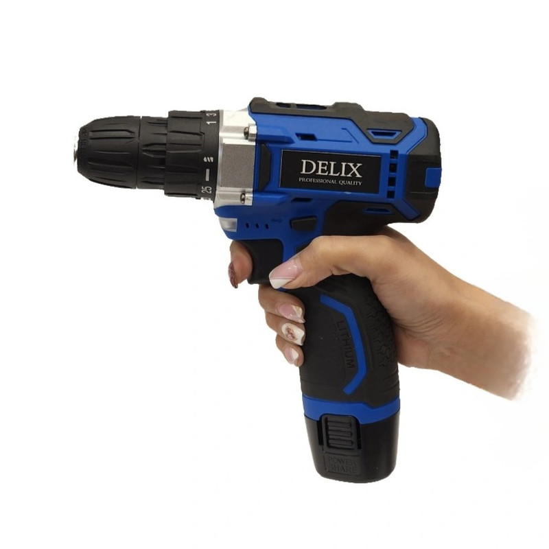 مجموعه 30 عددی دریل پیچ گوشتی شارژی دلیکس مدل BLUE18V