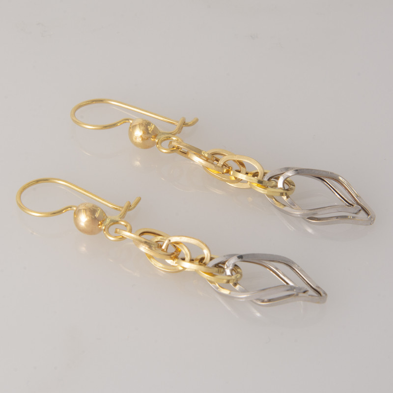 گوشواره طلا 18 عیار زنانه طلای مستجابی مدل 670123 - 3