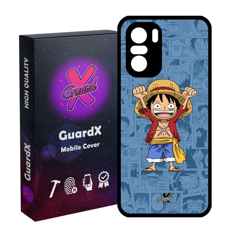 کاور گارد ایکس طرح One Piece Luffy Anime مدل Glass10464 مناسب برای گوشی موبایل شیائومی Poco F3/MI 11X/MI 11X Pro/Redmi K40/K40 Pro