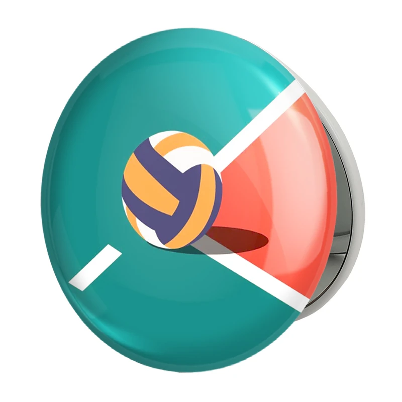 آینه جیبی خندالو طرح والیبال Volleyball مدل تاشو کد 26432 