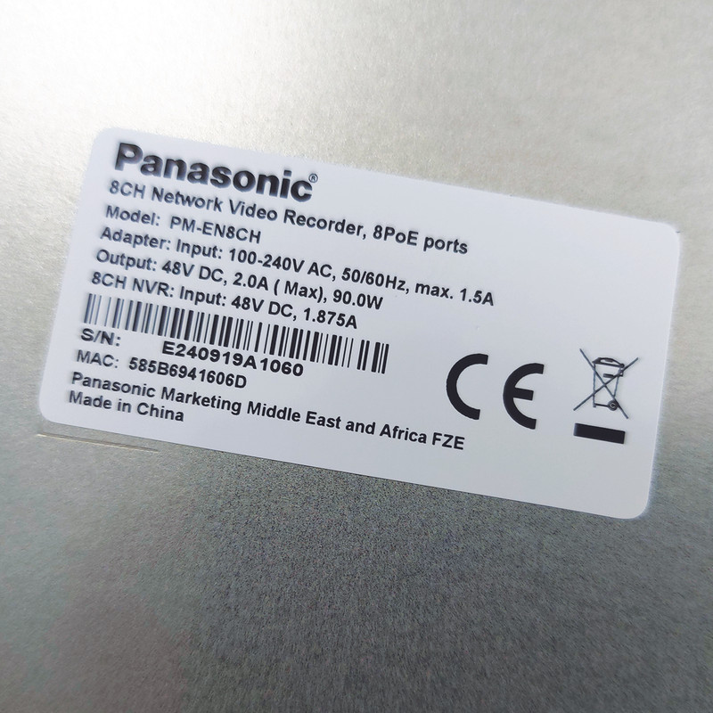ضبط کننده ویدیویی پاناسونیک مدل PM-EN8CH