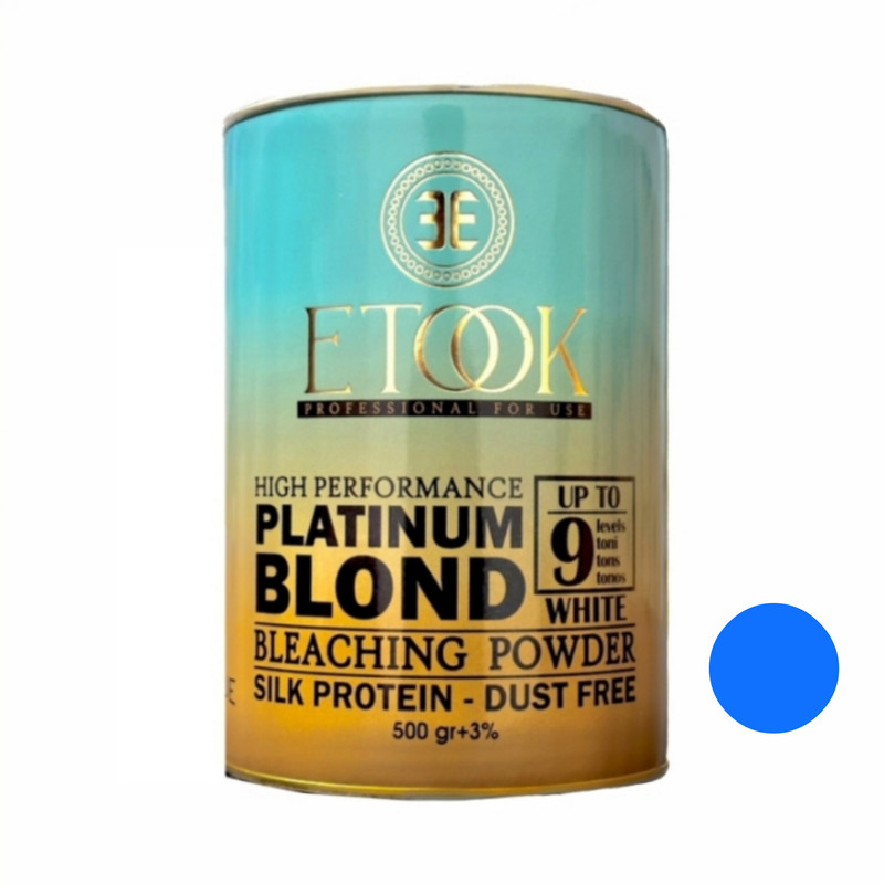 پودر دکلره ایتوک مدل platinum blond وزن 500 گرم رنگ آبی