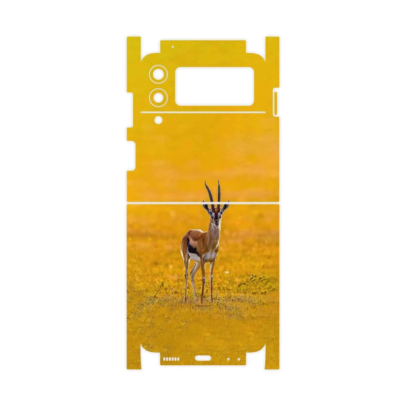 برچسب پوششی ماهوت مدل Gazelle-FullSkin مناسب برای گوشی موبایل سامسونگ Galaxy Z Flip3 5G