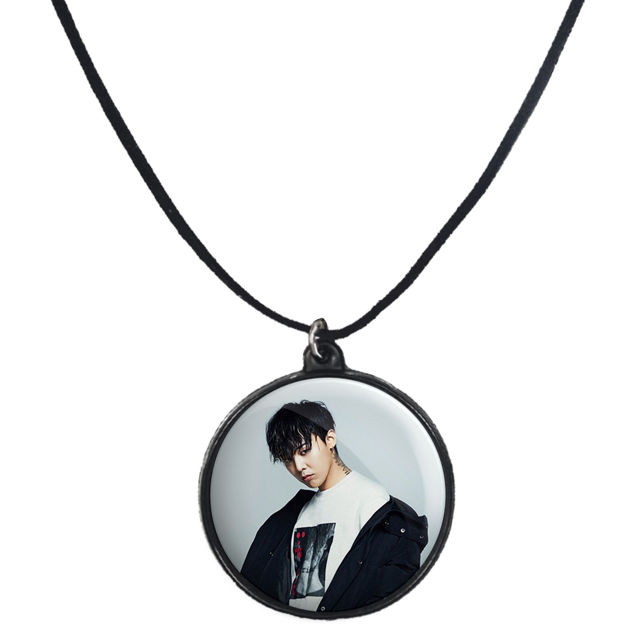 گردنبند پرمانه طرح گروه موسیقی BIG BANG کد pmb.15145 مدل دو طرفه