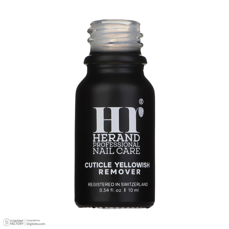 روغن کوتیکول ناخن هراند مدل پاک کننده زردی ناخن حجم 10 میلی لیتر