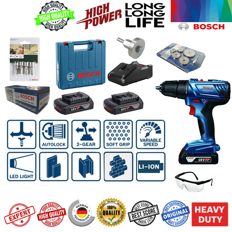 پیچ گوشتی شارژی بوش مدل GSR180-LI Professional