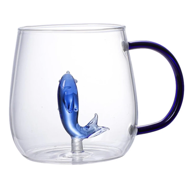 لیوان مدل داخل نهنگ آبی بروسیلیکات کد 1369n 40