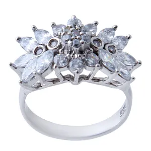  انگشتر نقره زنانه بازرگانی میلادی کد AWR_547