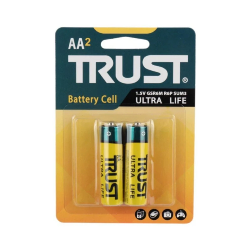 باتری قلمی تراست مدل Ultra Life بسته ۲ عددی