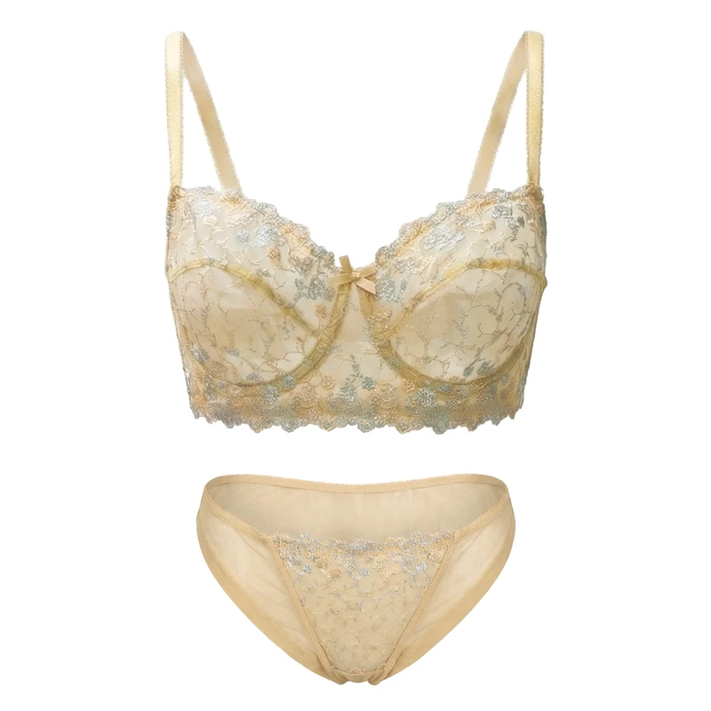 ست شورت و سوتین زنانه بارون مدل توری فنردار کد 099