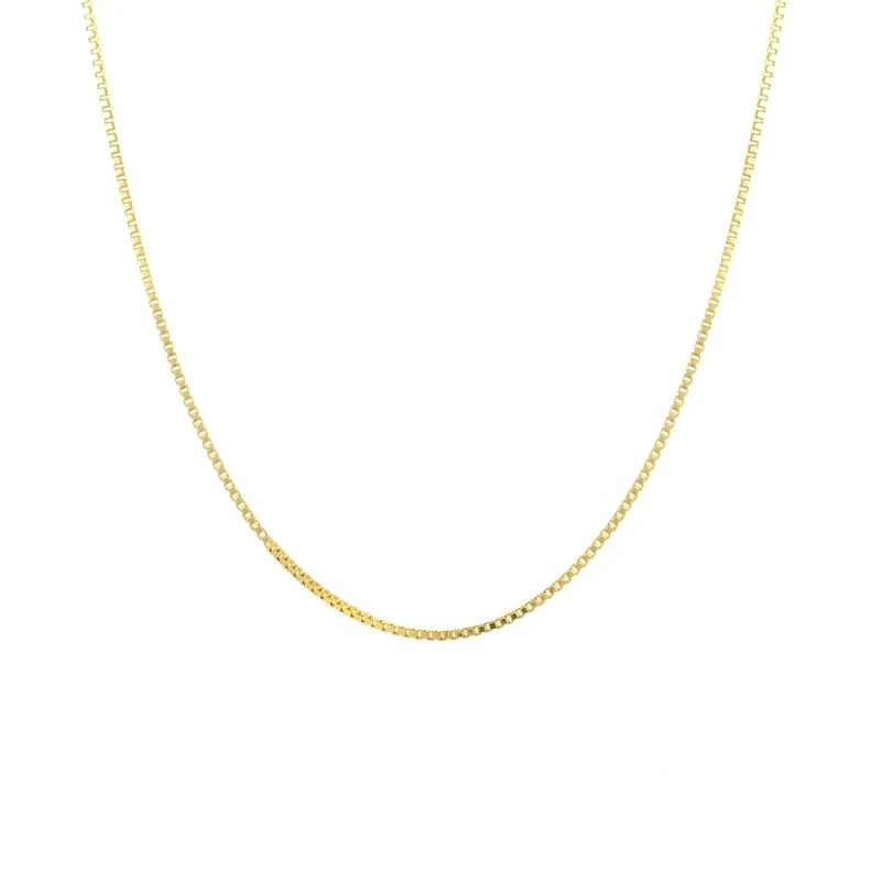 گردنبند طلا کم اجرت 18 عیار زنانه با زنجیر ونیزی (آجری) گالری طلای عیاره مدل zkb40