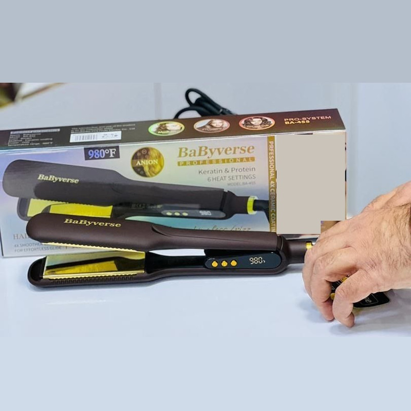 اتو و حالت دهنده ی مو بیبیورس مدل BA-455A