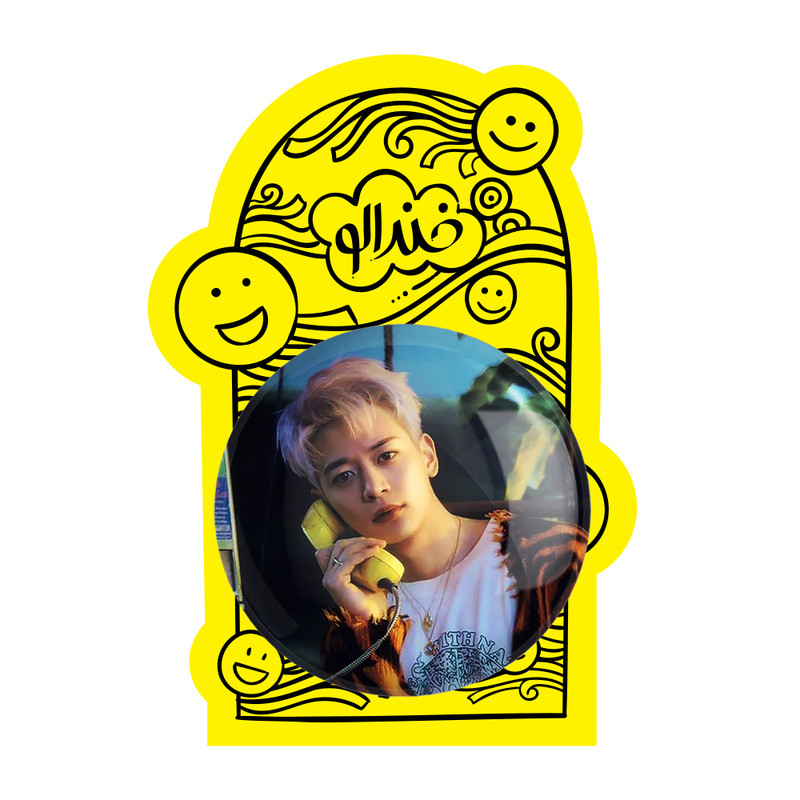 آینه جیبی خندالو مدل مینهو گروه شاینی Shinee  کد 21351