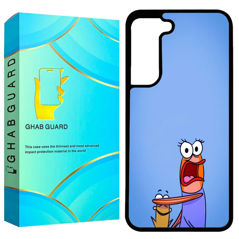 کاور قاب گارد طرح ماهی باب اسفنجی مدل GCHPA21F مناسب برای گوشی موبایل سامسونگ Galaxy S21 FE 5G