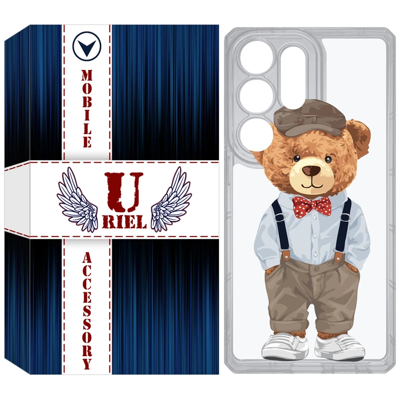 کاور یوریل مدل Clear کد 41 طرح تدی مناسب برای گوشی موبایل سامسونگ Galaxy S25 Ultra