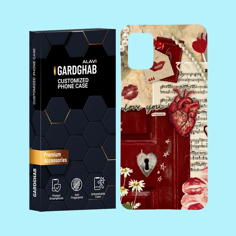 کاور گارد قاب علوی مدل عاشقانه مناسب برای گوشی موبایل سامسونگ Galaxy A31