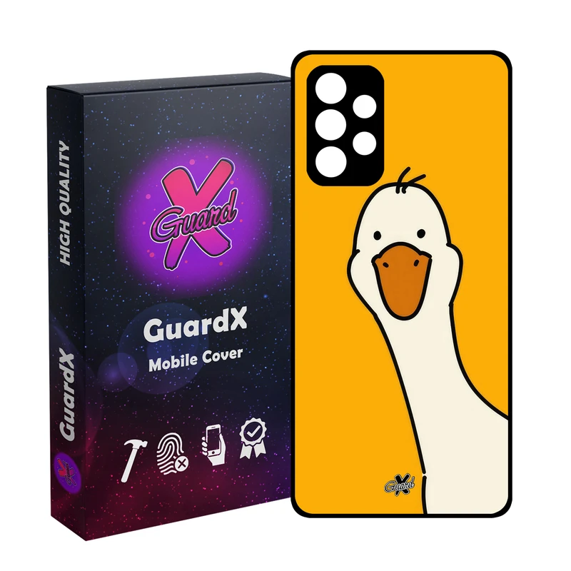 کاور گارد ایکس طرح اردک مدل Glass10656 مناسب برای گوشی موبایل سامسونگ Galaxy A32 4G